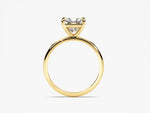 14k White Gold Emerald Cut Lab Grown Diamond Ring