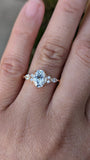 Oval Trio Cluster Ring Moissanite