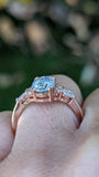 Oval Trio Cluster Ring Moissanite