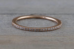 Payment Plan Gold 1mm Diamond Ring Band Stack Dainty B10074