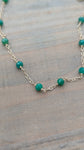 Yellow gold emerald bracelet