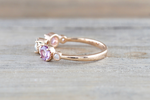 Multi Colored Sapphire 3 Gemstone Ring B10075