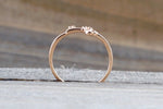 14k Solid Rose Gold Diamond Key To Your Heart Fashion Ring Band Love