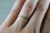 14kt Rose Gold Diamond Ring Band Wedding Engagement Stack Dainty B010033
