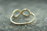 14k Yellow Gold Polished Infinity Love Symbol Ring Band Promise Anniversary Fashion Rope