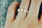 18k Rose Gold Diamond Anniversary Band Promise Ring
