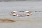 Gold Round And Baguette Cut Diamond Ring Wedding ASPBR010017