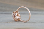 Payment Plan Double Halo Cushion Morganite