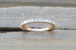 Baguette and Round Diamond Band Ring B10093