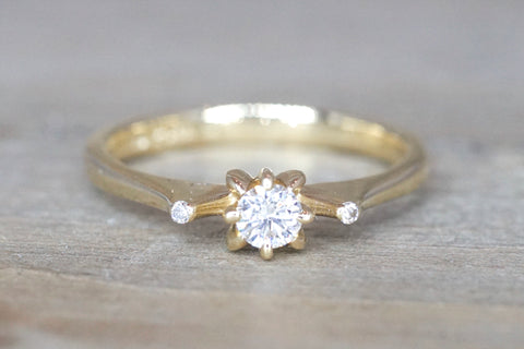 Yellow Gold Diamond Ring Closeout