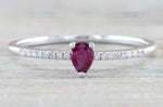 Pear Ruby And Diamond Ring FR01009