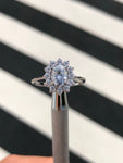 Heirloom Halo Diamond ring with Moissanite M3097