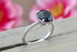 Payment plan 14k White Gold Diamond and Black Onyx ring
