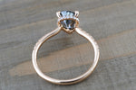 Ondrea 8x6mm Pear Moissanite Hidden Under Open Gallery Halo Diamond Engagement Ring M3094